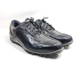 FootJoy Sport Men's Size 11.5 Spikeless Golf Shoes Black Leather